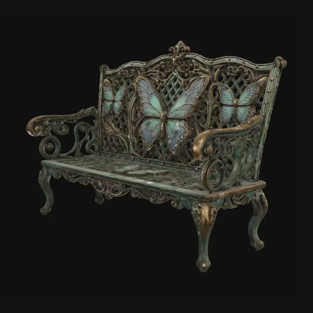 3D model for Butterfly Lattice Bench