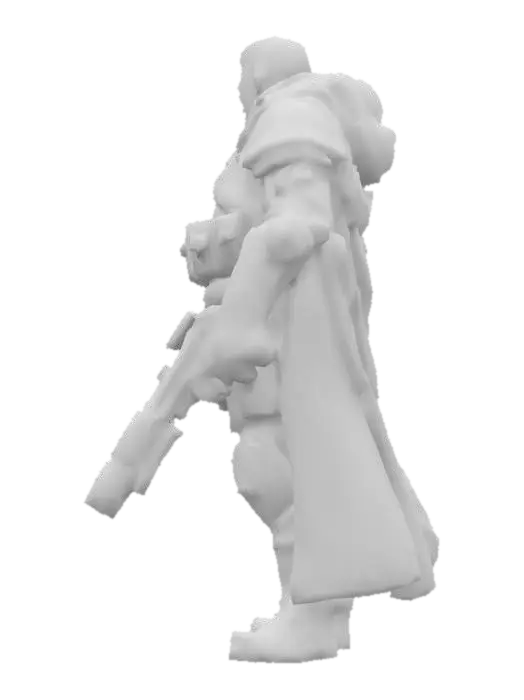 3D model for trench crusade new antioch soldier with rifle 32mm scale