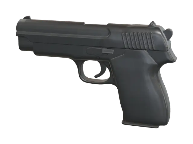 Gun Drawing - Lineart 3D model, vytvořený pomocí AI