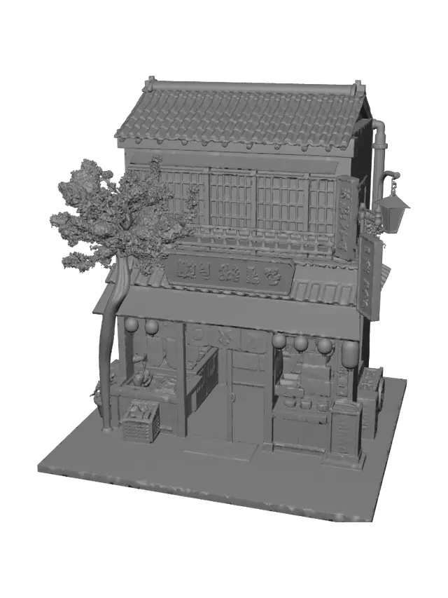 3D model for Sakura Lantern Shopfront