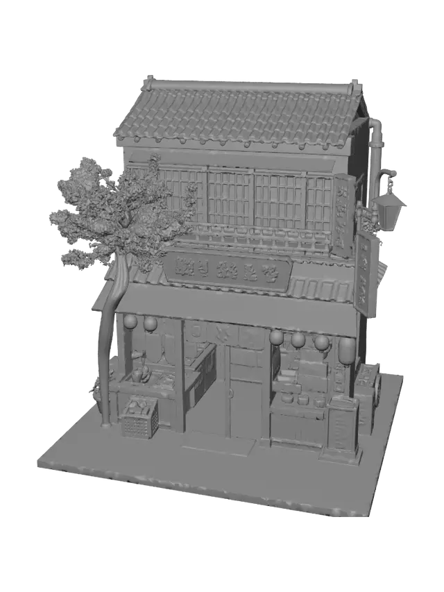 3D model for Sakura Lantern Shopfront