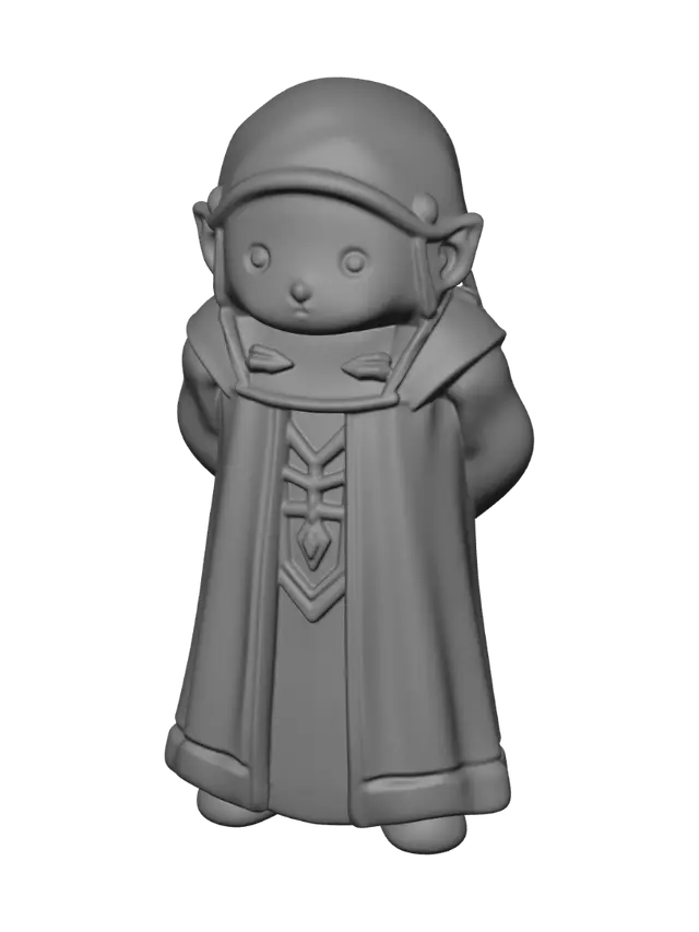 3D model for Purple Cloaked Figure