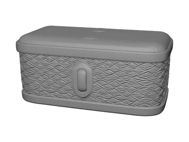 3D model for Lattice Brown Vanity Case with Teal Lock