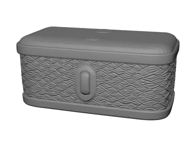 3D model for Lattice Brown Vanity Case with Teal Lock