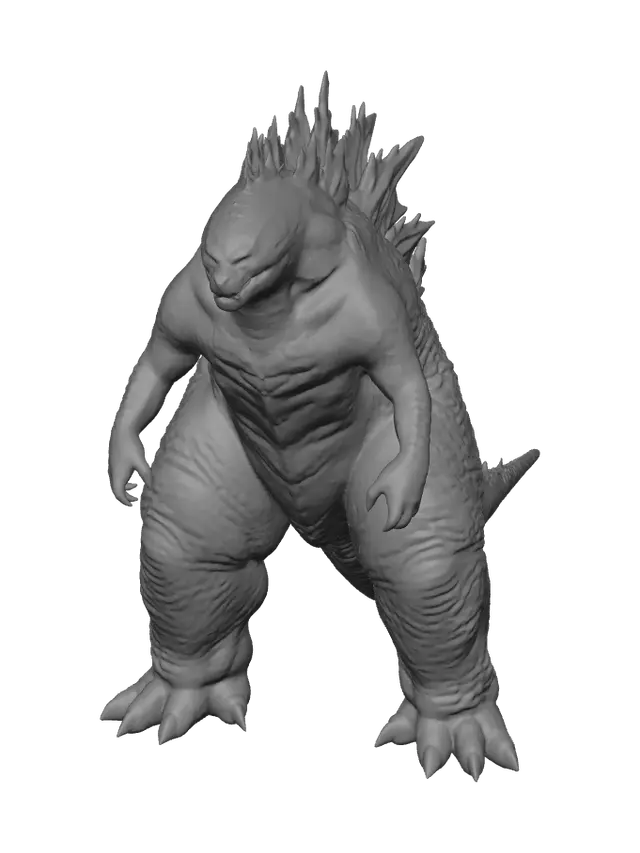 3D model for Weathered Burning Godzilla