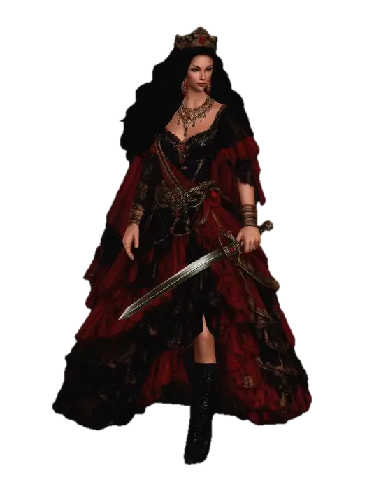 Maria Quitéria - Umbanda 3D model, vytvořený pomocí AI