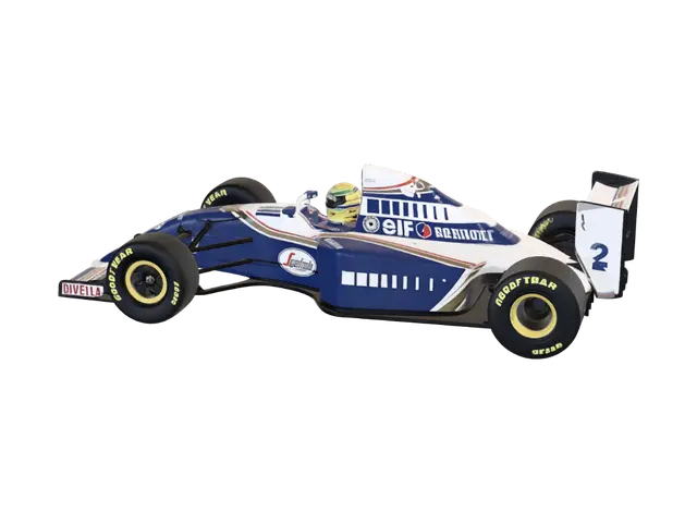 Renault Elf F1 Car - Mako 3D model, vytvořený pomocí AI