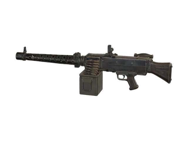 Rustbound Heavy Machine Gun - Zombicide 3D model, vytvořený pomocí AI