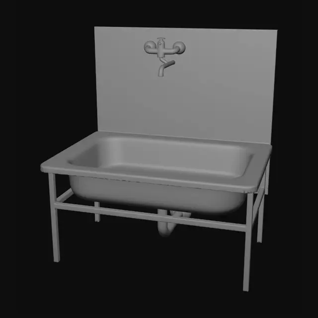 3D model for Clinic handwashing station