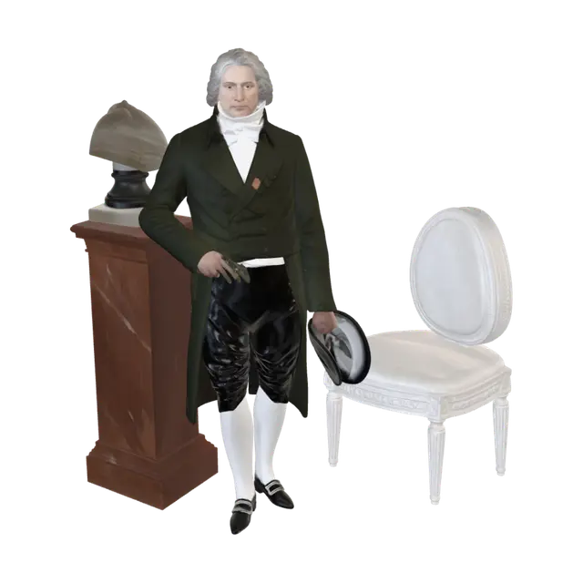 3D model for Portrait of a Gentleman in a Green Coat