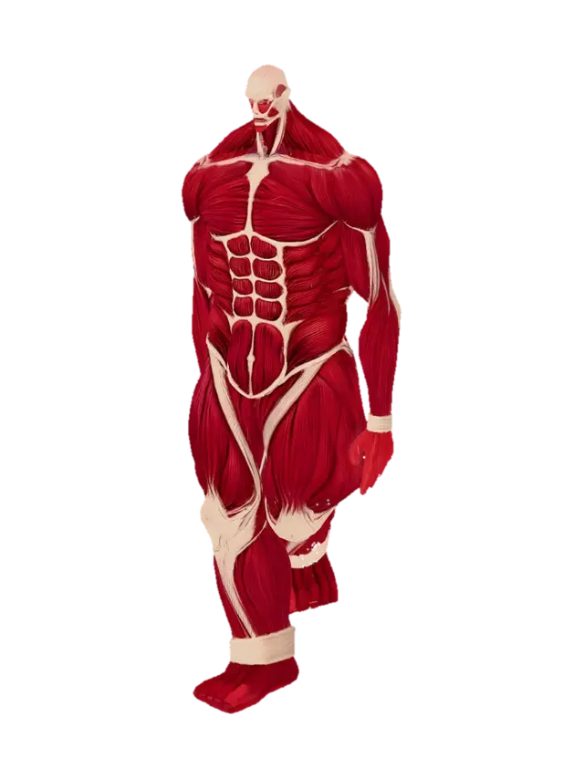 Human Musculature Atlas - Humanbody 3D model, vytvořený pomocí AI