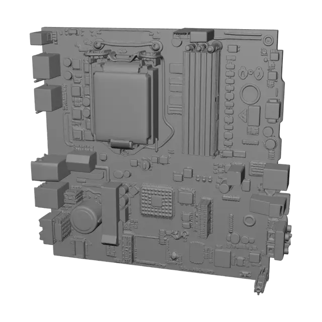 3D model for Motherboard