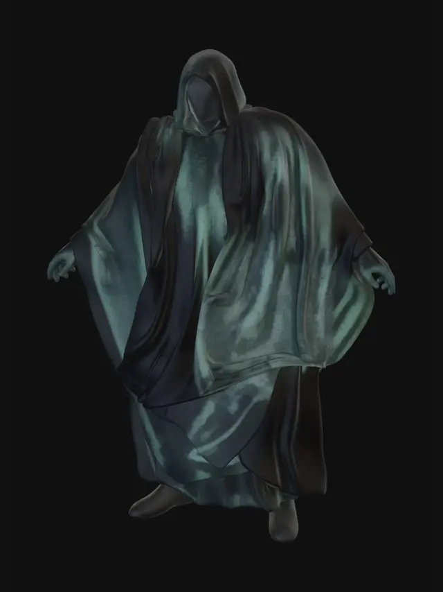 3D model for Green Cloak on the Steps