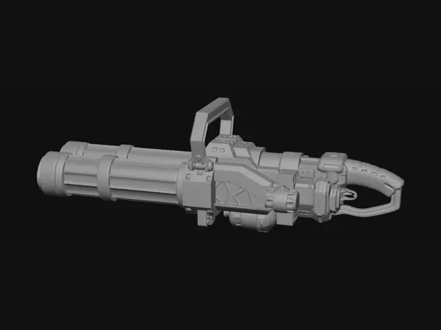 3D model for Triple Barrel Plasma Blaster