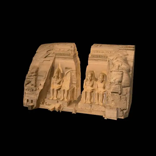 3D model for Ramesses II at Abu Simbel
