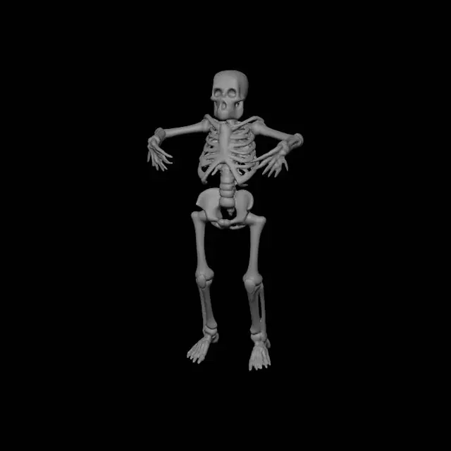 3D model for Un crâne humain en haute définition style réaliste