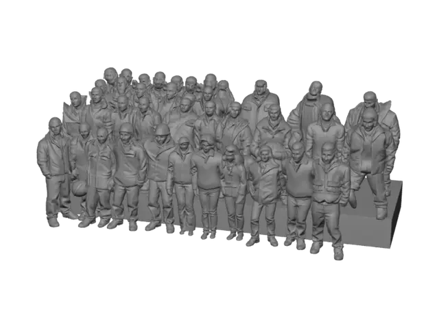 3D model for Industrial safety team group photo