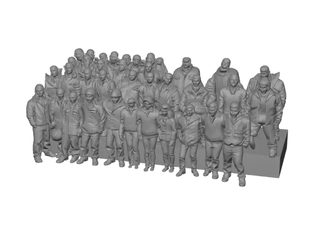 3D model for Industrial safety team group photo