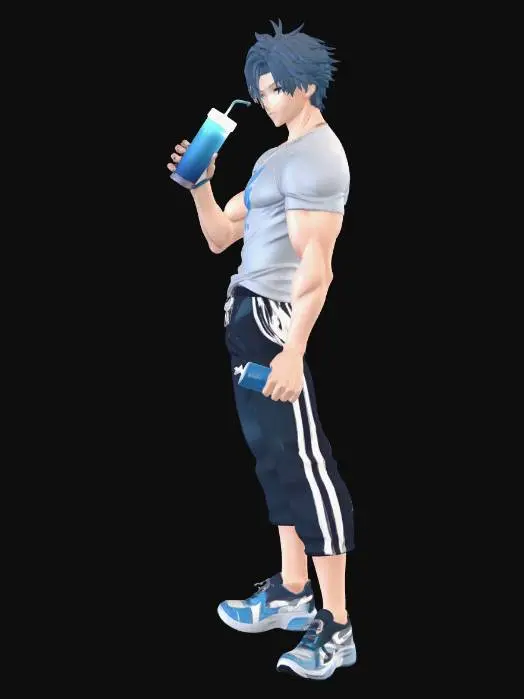 3D model for Blue Hydration Hero