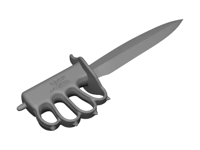 3D model for Brass Knuckle Knife