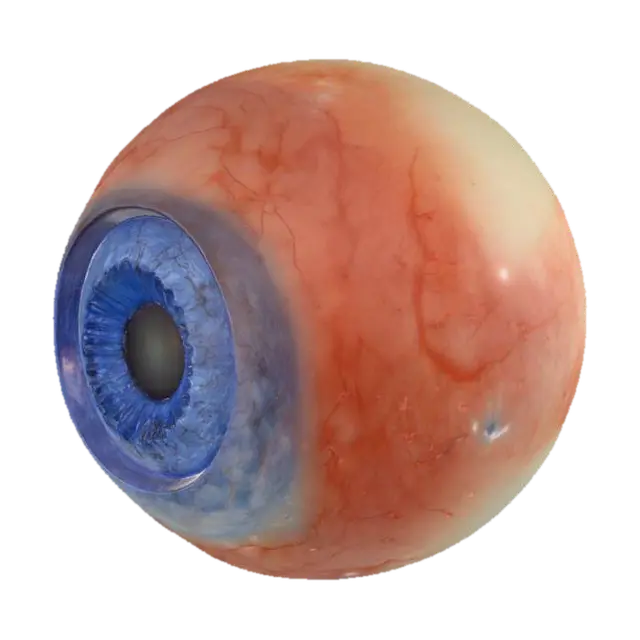 Eye Sphere - Globe 3D model, vytvořený pomocí AI