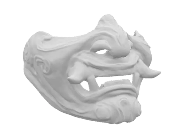 3D model for Oni Mask Sculpture