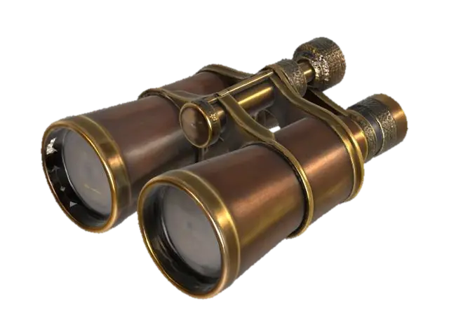 Antique Binoculars - Nautical 3D model, vytvořený pomocí AI
