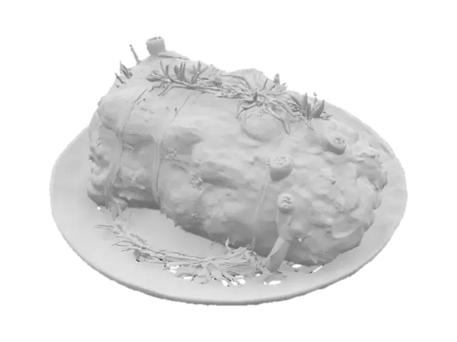3D model for Roasted Herb Lamb.