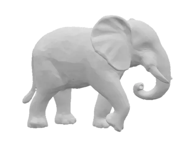 3D model for Elephant Sculpture