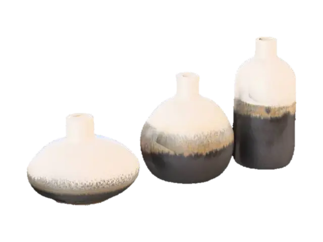 Vase Trio Harmony - Vessels 3D model, vytvořený pomocí AI