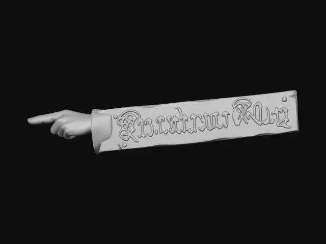 3D model for Knockturn Signpost
