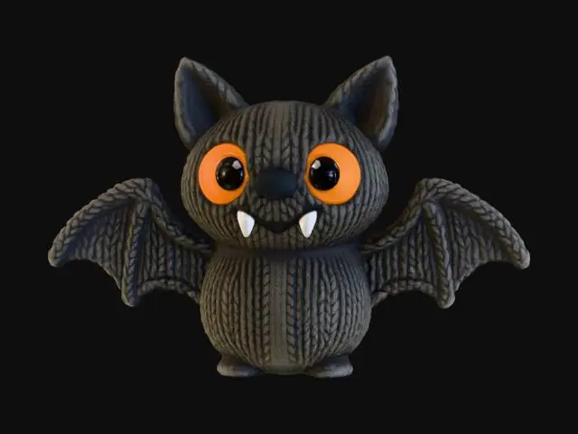 3D model for Cuddly Bat Plushie, #Halloween2025#