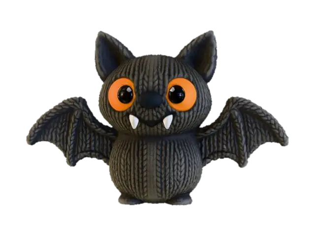 3D model for Cuddly Bat Plushie, #Halloween2025#