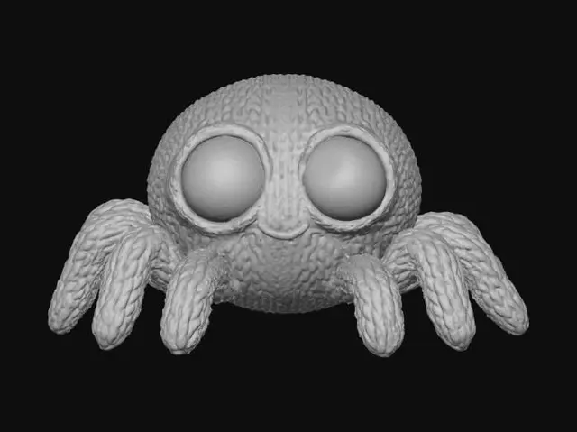 3D model for Yarn Spider Friend, #Halloween2025#