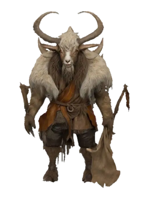 Krampus Wanderer 3D model, vytvořený pomocí AI