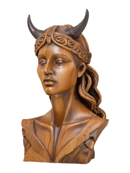 Valkyrie Woodwork - Scandinavian 3D model, vytvořený pomocí AI