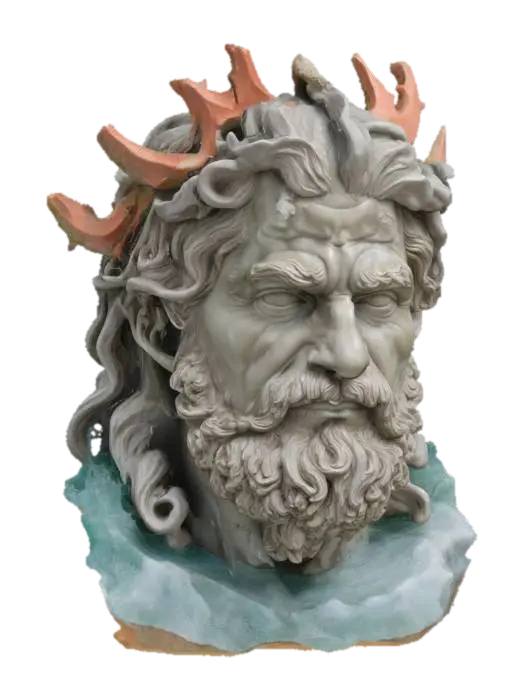 3D model for Poseidon's Majesty, #ocean#