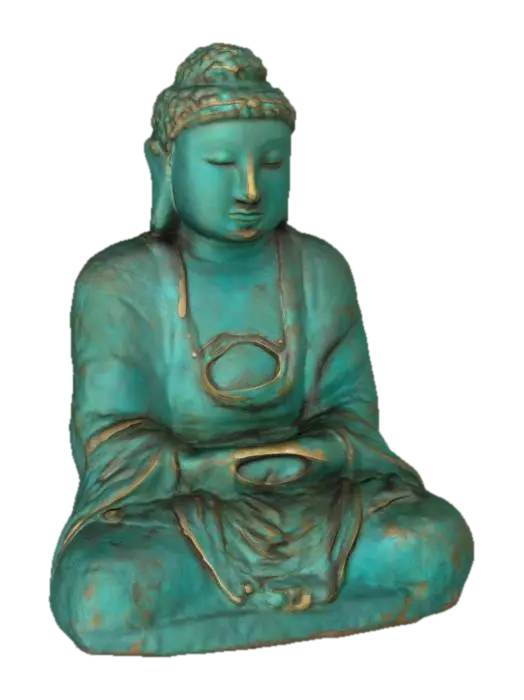 Buddha Statue - Patina 3D model, vytvořený pomocí AI