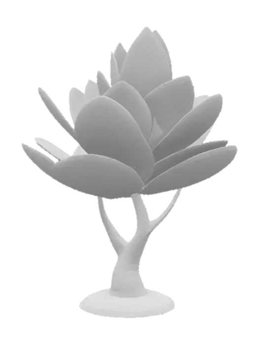 3D model for Verdant Blossom, #SketchTo3D#