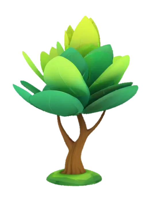 3D model for Verdant Blossom, #SketchTo3D#