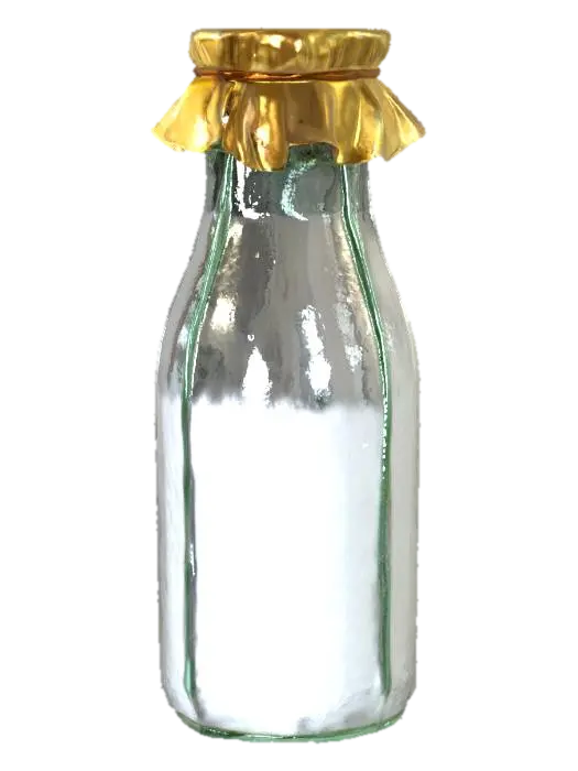 3D model for Milk Jar Illustration, #SketchTo3D#