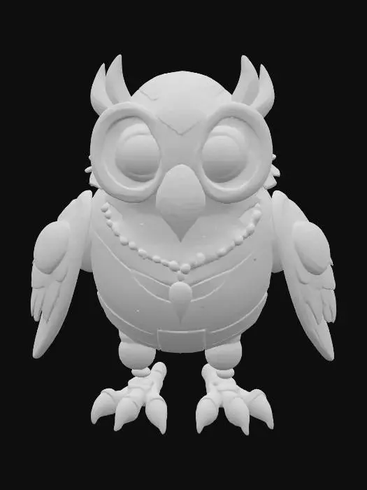 3D model for Steampunk Owlbot