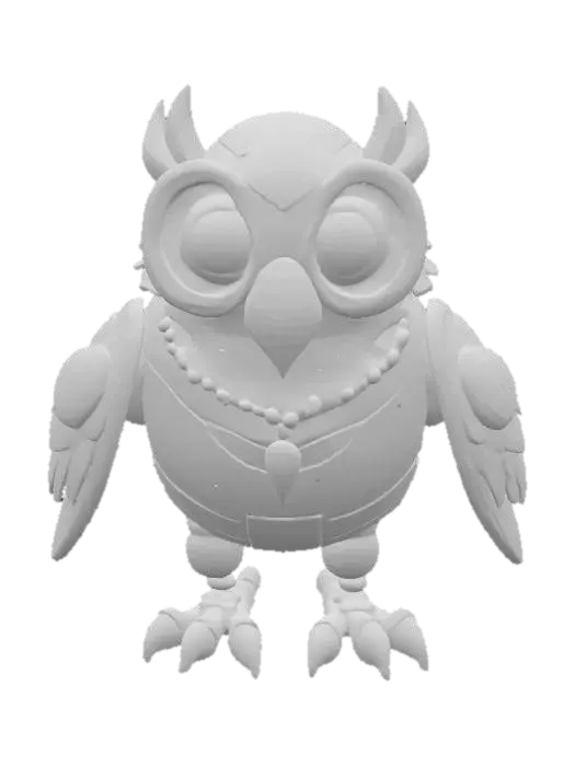 3D model for Steampunk Owlbot
