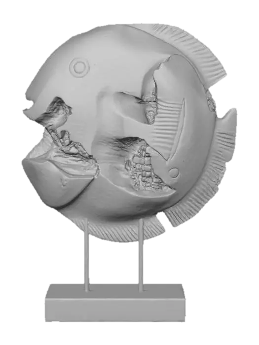 3D model for Wooden Fish Sculpture