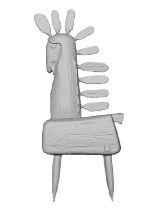 3D model for Wood abstract horse