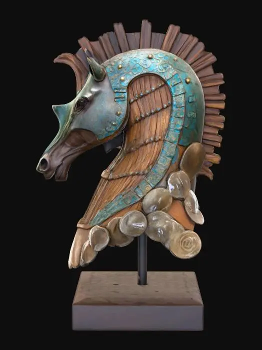 3D model for Iron Horse Bust