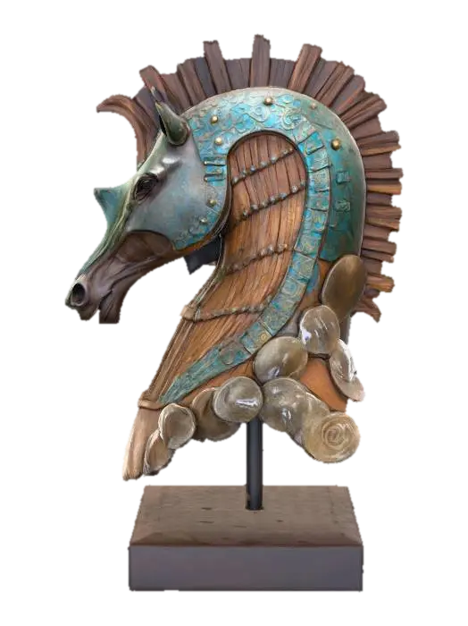 3D model for Iron Horse Bust
