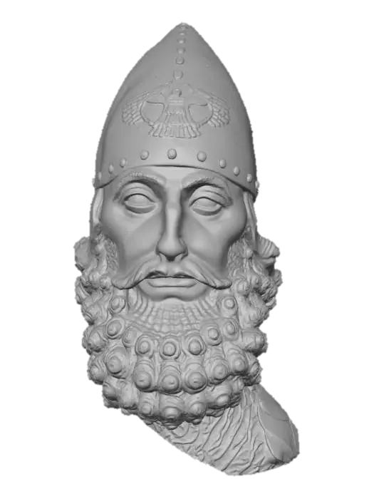 3D model for King Sargon II Bust