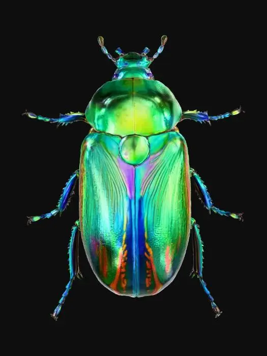 3D model for Iridescent Jewel Beetle