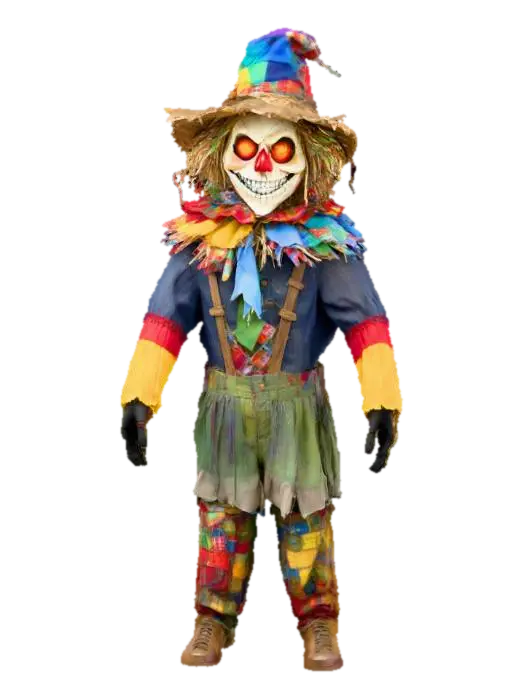 Colorful Scarecrow Charmer, #Halloween2025# - Charming 3D model, vytvořený pomocí AI